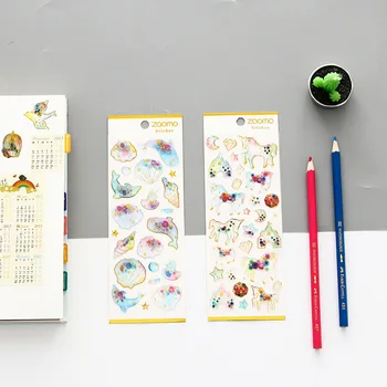 1 Бр./опаковане. Триизмерна мечта PVC Детски Канцеларски материали Декоративна Етикет за Дневник Опаковка Декоративни стикери за Scrapbooking направи си САМ