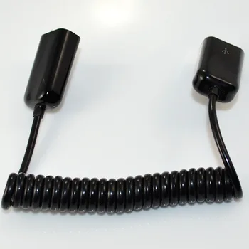 1 М 3 метра Спирален кабел USB 2.0 A жена към USB Женски конектор удължител Спирала Кабели Кабел