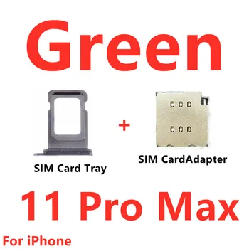 1 комплект Сменяеми Двоен Четец SIM-карти Гъвкав кабел + Притежателя на Тавата за SIM-карти Слот-адаптер за iPhone 11 Pro Max 11 Pro