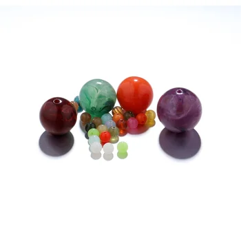 10-200 бр 6-24 мм Цветни Кръг-Имитация на Перли естествен камък, Свободна Распорная Топчета за Колие направи си САМ Гривна Аксесоари за бижута