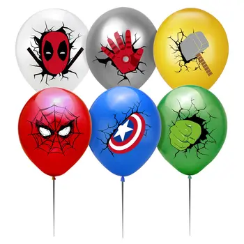 10 бр. балони за партита MARVEL Spiderman Супер Герой Латексный балон Детски душ за рожден Ден Украси за партита, Детски играчки, Подаръци