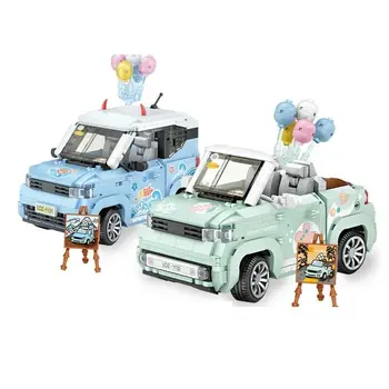 1131 1132 Loz Кухненски Блокове на Детски Строителни Играчки Модел Мини кола За момичета Подарък-пъзел