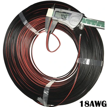 18AWG UL2468 2*0,75 мм Удлинительный кабел се използва за 12 В 24 В Led лента Лента За Свързване на Меден електрически Проводник Луженая Мед