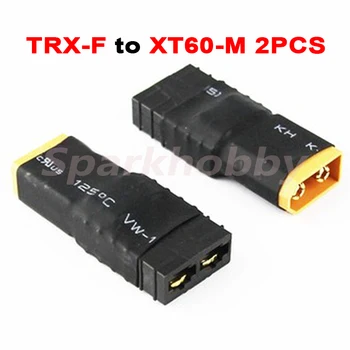 2 Бр. Нов Съединител TRX за XT60 Мъжки Мъжки Женски Вграден Адаптер за Свързване на Батерията на Преобразуване За RC Lipo Батерия РКЦ резервни части