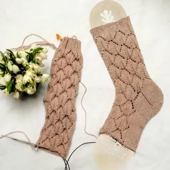 2 Бр. Чорапи ръчно изработени Модел Изящни Дървени Чорапи За отглеждане Уникални Форми за плетене на чорапи, които се показват на ръчно плетени Чорапи