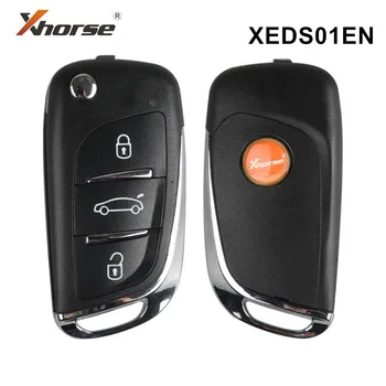 2 елемента Xhorse XEDS01EN 3 Бутона Супер дистанционно управление с вграден Супер Чип Английската версия на DS Стил