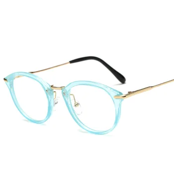 2019 Модни дамски рамки за очила Мъжки рамки за очила Реколта Кръгли Очила с прозрачни лещи, Оптични рамки за очила