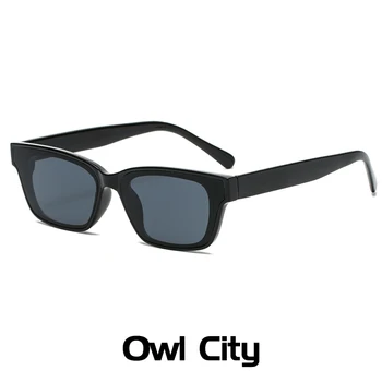 2021 Vintage Слънчеви очила Дамски Маркови Дизайнерски Ретро Правоъгълни Слънчеви очила Дамски Ins-Популярните Цветни очила Cateye UV400