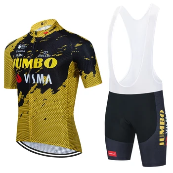 2022 JUMBO VISMA Колоездене Майо Кюлотта Спортен Комплект Велосипедни Шорти Мтб Ropa Лятна Бързосъхнеща Велосипедна риза
