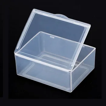 20pcs Правоъгълна Прозрачна Пластмасова кутия PP Всяка случайни неща За съхранение на Колекции от Картички Монетен Винт Медицина Кутии за отломки