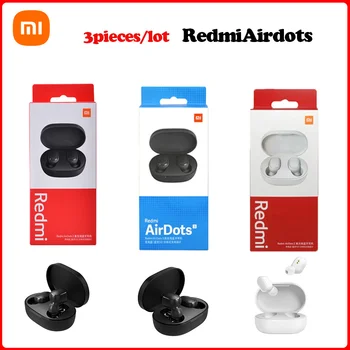 3 Бр./Партията на Xiaomi Redmi AirDots 2 Шумоподавляющие ушите Redmi AirDots S Настоящите Безжични Слушалки Airdots 2 Бял на Едро