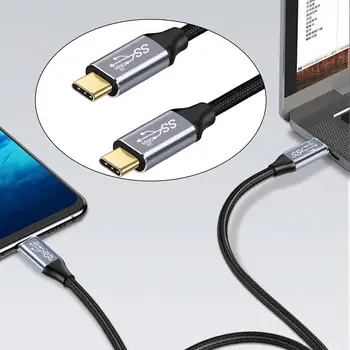 3 М C USB за кабел Тип C Тип-C3.1 Gen2 PD Бързо Зареждане на 20 В/5A 10 GB 100 W Адаптер Конвертор за Видео, Аудио HD Екран Проекция