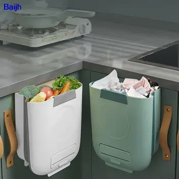 3 Размера на Кухненски Сгъваема кофа за Боклук боклук За ценни книжа на Изхвърляне на Отпадъци Изхвърляне на Битови отпадъци кофа за Боклук Кухненско Кофа за Боклук