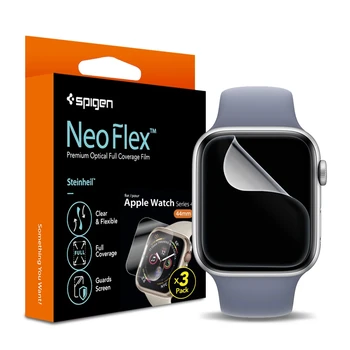 3 бр. Съвет за Apple Watch Серия SE 6 5 4 44 мм 40 мм Протектор на екрана NeoFlex Извити Филм с пълно покритие Гъвкава
