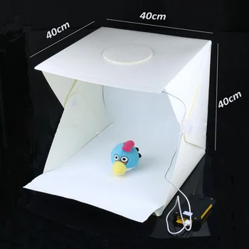 30 см, 40 см Сгъваема Лайтбокс Снимка фотографско студио, Софтбокс LED Софтбокс Снимка Фон Комплект Светлина кутия за огледално-рефлексен Фотоапарат