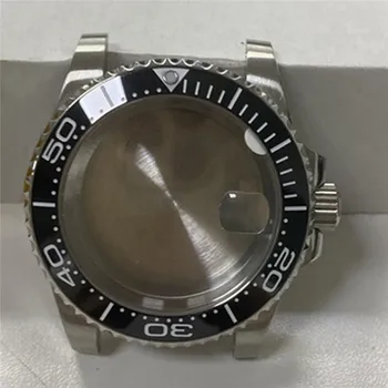 40 ММ Стомана корпус часовник със сапфир огледало за Miyota 8215 8205 8200 за Mingzhu 2813 3804 за ЕТА 2836/2834 Часови механизми
