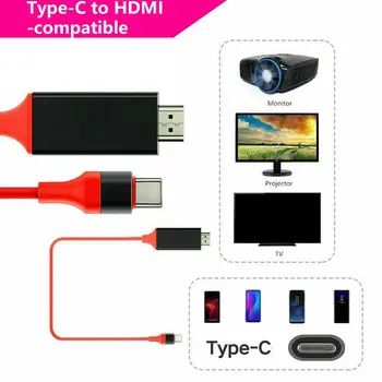 4K MHL Type C КЪМ HDMI-Съвместим Av-Тв Адаптер За Samsung Забележка 10/ 9 /8/ S10 /S9 /S8 Плюс Преносим Адаптер