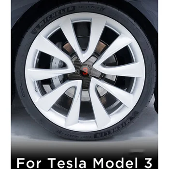 4шт Пет Капсули Центъра на Колелото с Нокът Капачката на Главината За Tesla Model 3 2017-2021 Капачки Ядки с топчета Капачката на Главината Модификация кола Украса