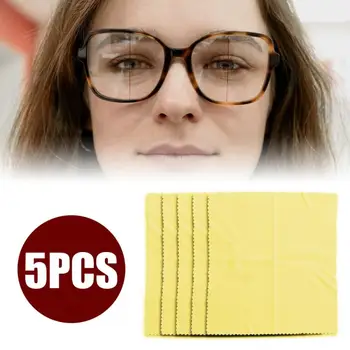 5 Бр./Пакет Плат за защита от замъгляване Точки кърпичка за почистване на Очила Предпазва от ръми Кърпички за обективи Аксесоари за почистване на слънчеви очила