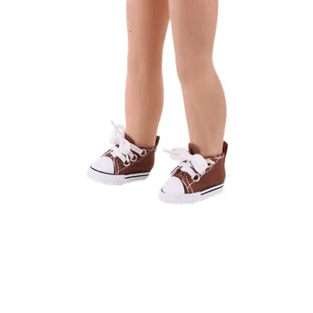 5 см Обувки за Кукли Ръчно изработени Многоцветен Парусиновая обувки, подходяща за 14,5-инчов американски доброжелатели, Кукла&Nacy&EXO Кукла Играчка За момичета Подарък