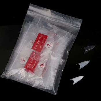 500 Накрайници Режийни Нокти Прозрачни Естествени Бели Режийни Точка Шипове Френски Акрил UV-Гел Накрайници за Нокти