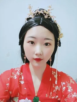 70 см реколта косата за децата и по-младите жени с лице на династията Хан cosplay полагане на косата красива принцеса продукт за коса