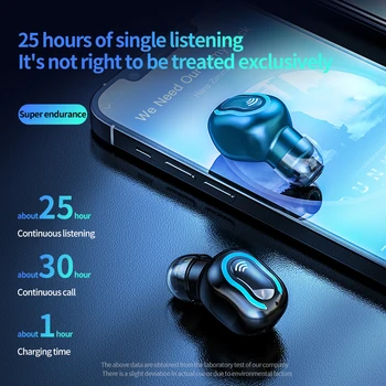 AIKSWE Мини Bluetooth 5,0 Безжични Слушалки 20 часа Възпроизвеждане на Музика Спортни Слушалки С Микрофон Високоговорител Стерео Слушалки За Xiaomi