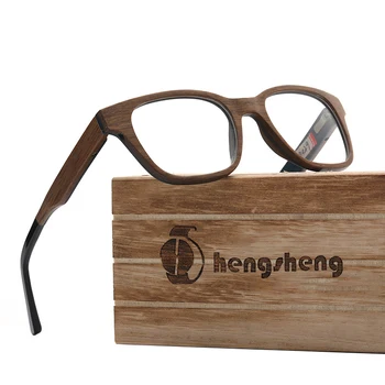 AZB Корейското естествено дърво Оптични Диоптрийные очила в рамки За мъже Ретро Vintage слънчеви очила За жени Очила по рецепта на Очила за късогледство