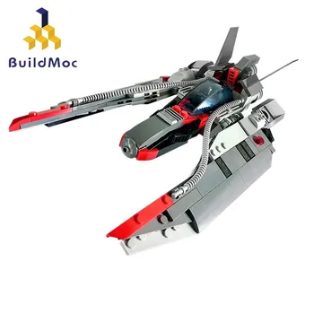 BuildMoc Звезден кораб MOC Имперски Космически кораб Модел на боен кораб Тухли Строителни блокове Играчки за деца космически война на Коледните подаръци