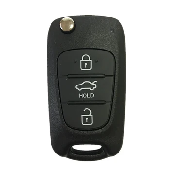 CN020068 Оригинален 3-бутон Flip-Дистанционно Управление Истински 2011-2013 Ключ за Hyundai Elantra с 433 Mhz FCCID OKA-168T / 95430-3X100