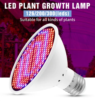 CanLing E27 LED 220 В Растителния Светлина E14 Лампа за отглеждане на GU10 Разсад MR16 Пълен Набор от Led 3 W Фито-крушка 20 W UV-Фитолампа за помещения