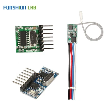 FUNSHION 433 Mhz Супергетеродинный Радиочестотни Модул Предавател и приемник на дистанционното управление на ключа за безжичен модул Arduino си Сам 