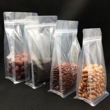 Ferimo 100шт Гайка осмоъгълен херметически затворени опаковки пластмасови прозрачни самоуплотняющиеся сушени плодове чанта за опаковане на хранителни продукти запечатан пакет за бонбони