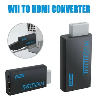 Full HD 1080P Wii към HDMI-съвместим Конвертор Адаптер Wii2HDMI-съвместим Конвертор 3.5 мм Аудио За КОМПЮТЪР HDTV Монитор Дисплей