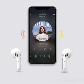 H32T TWS Безжични Слушалки Bluetooth 5,0 Слушалки HiFi Стерео Сензорни Слушалки Спортни Слушалки С Микрофон зарядно устройство ще захранване на Скоростната Слушалки