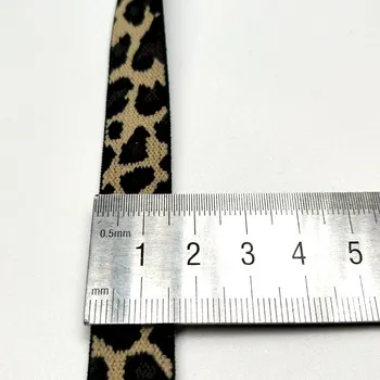 HL 15 мм Широчина 2 метра/5 фута Леопардовая Дъвка САМ Аксесоари за дрехи за производство на оголовья