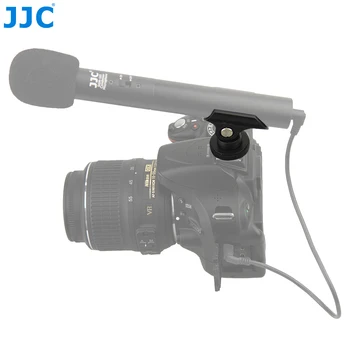 JJC Фотоапарат с Прикрепен за пушки с гореща башмаком Шок-рефлексен фотоапарат 21 мм Притежателя на Вала Скоба за микрофон за AKG C568/CK61/CK62/CK63/CK68/CK69/AT815b