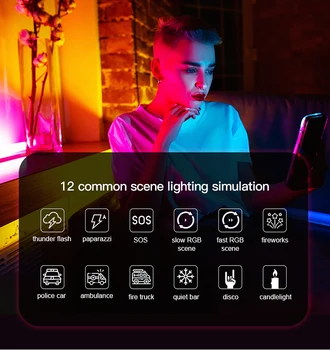 LUXCEO P8 RGB Led Пръчка Portbale За снимане на открито Светлинна тръба IP68 Водоустойчив 5000mah Портативна Осветителна пръчка