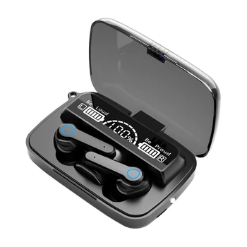 M19 tws wirelessbluetooth-compatível fones de ouvido estéreo esporte com cancelamento de ruído mini fones de ouvido led display