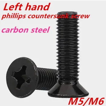 M5M6 черна въглеродна стомана с бял цинковым покритие леви ръце с издълбани кръстовидни винтове с плоска глава с тайния глава напречни пробивни болтове 765
