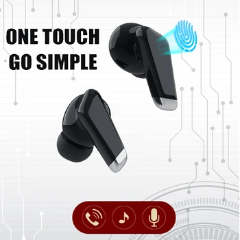 McGeSin Нова Безжична Bluetooth Слушалка TWS Слушалки 9D С Дълбок Звук, Музикални Слушалки Led Дисплей Захранване Слушалки Сензорно Управление С Микрофон