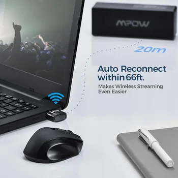 Mpow BH456 Bluetooth 5.0 USB адаптер Безжичен Bluetooth-ключ на Приемник и Предавател за Слушалки на Лаптоп Клавиатура Динамика