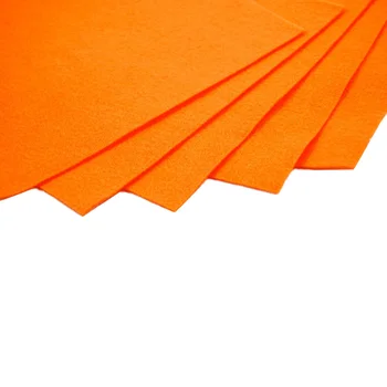 Orange Нетканая Филцови Тъкани Влакна на Листове с Дебелина Детски занаяти плавателни съдове Разнообразни От Плат Квадратна Бродерия Scrapbooking Занаят AA8502