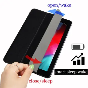 Qijun tablet флип калъф за Samsung Galaxy Tab A 8 2019 Plus Smart Sleep wake изкуствена кожа fundas калъф - поставка чанта за SM-P200/P205