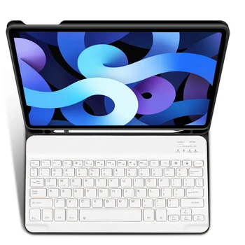 RBP за iPad Air 10,9-инчов Калъф за Клавиатура 4-то Поколение свалящ за Безжична Клавиатура Bluetooth Притежател на молив за Ipad Air 4 на Кутията