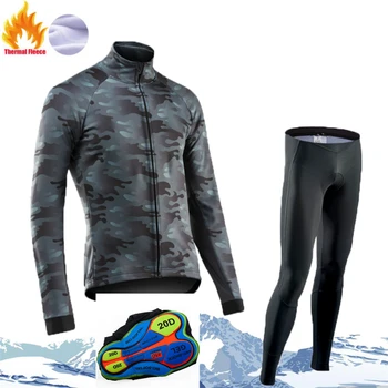 STRAVA Pro Team Зимни Велосипедна Дишащи дрехи с дълъг ръкав МТБ Велосипедна дрехи Зимни Велосипедна облекло за мъже Pro