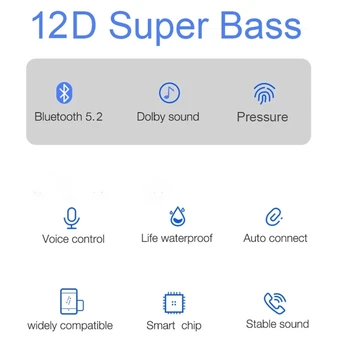 SuperPods V6.5 Хибридни Безжични слушалки ANC с активно шумопотискане 12Г Супер Бас слушалки hey siri Пространствен Аудио Чип BES pk 1562A