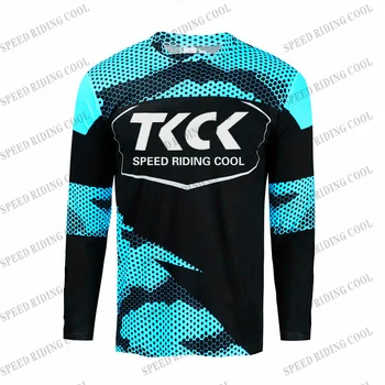 TKCK Pro отбор по мотокрос мтб планинско колоездене джърси планинска hoody майо ciclismo издръжливост с дълъг ръкав DH мъжка риза