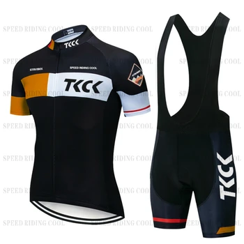 TKCK колоездене джърси комплект BMX bike roupa de ciclismo masculino колоездене лигавник шорти джърси комплект велосипед дамски спортен екип