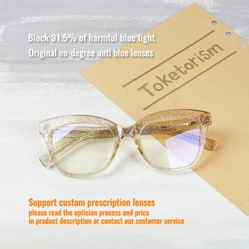 Toketorism Нови дамски слънчеви очила Fahsion със сини Светозащитными стъкла На Висококачествена Рамка